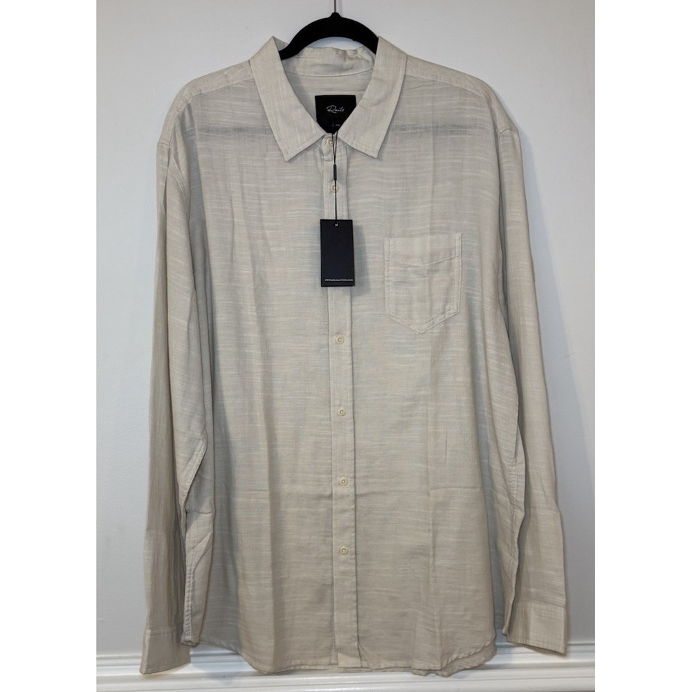 Rails Men's Wyatt Hummus Button-Down Cotton Long Sleeve Shirt 2XL NWT